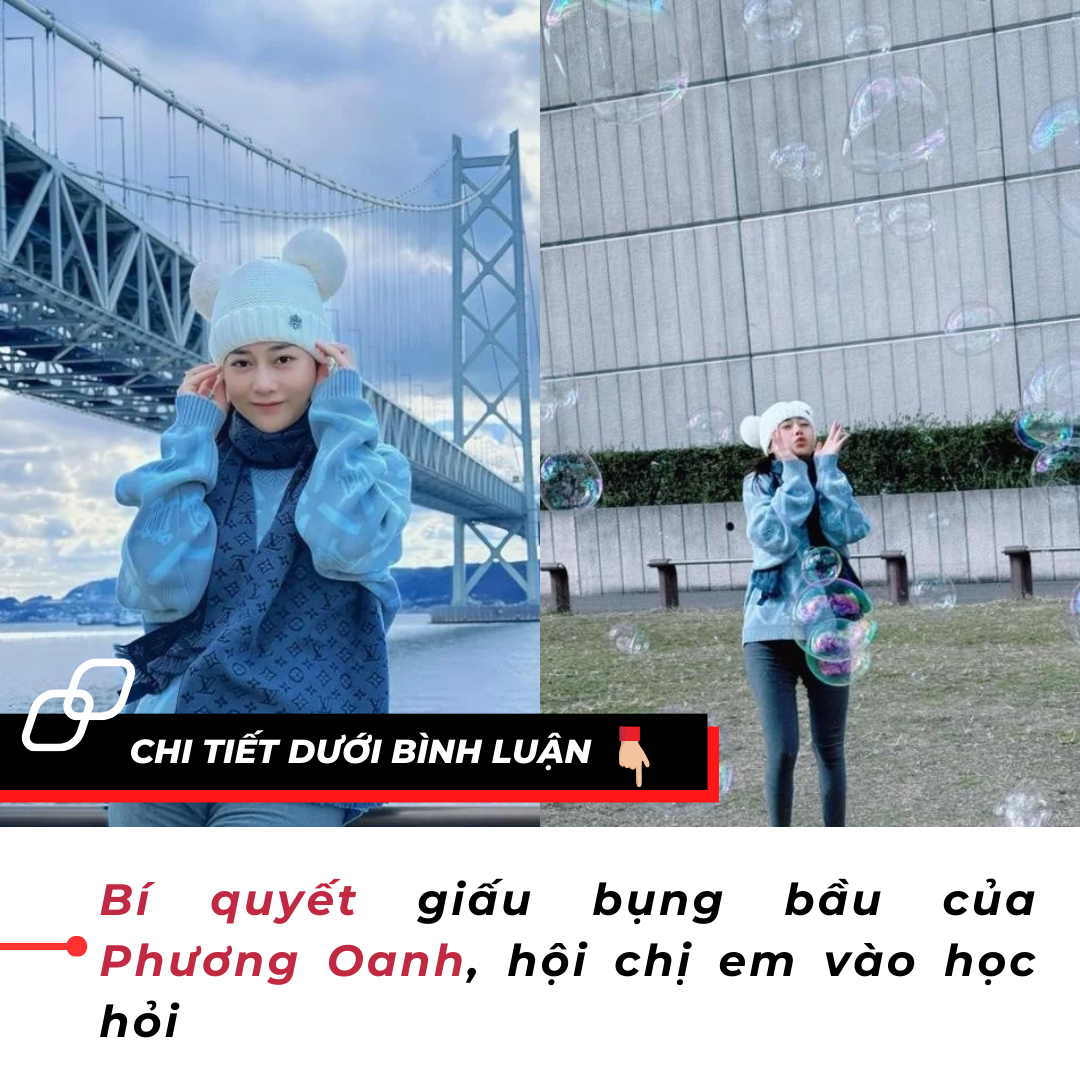 Bí quyết giấu bụng bầu của Phương Oanh, hội chị em vào học hỏi