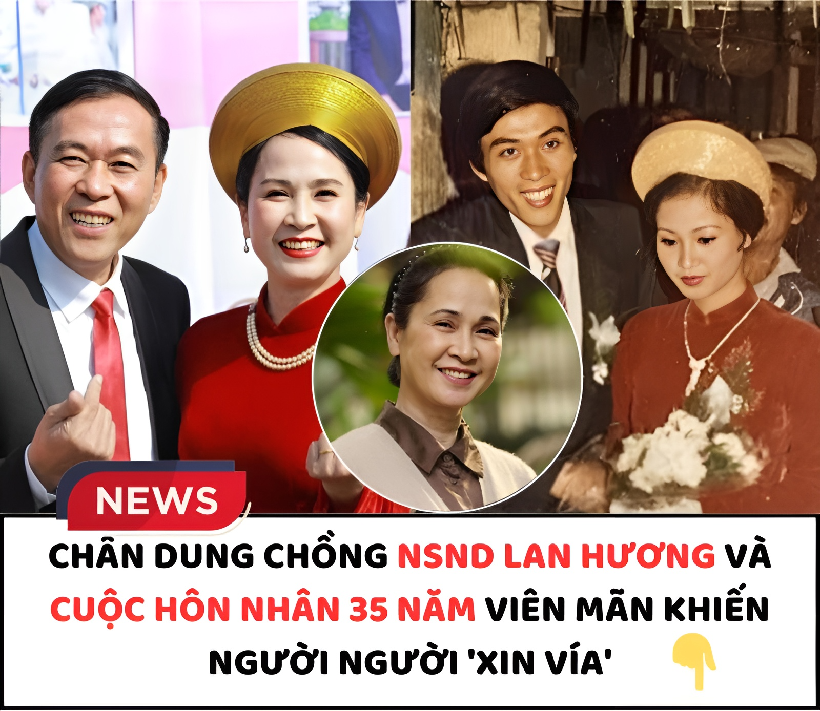 Chân dung chồng NSND Lan Hương và cuộc hôn nhân 35 năm viên mãn khiến người người ‘xin vía’