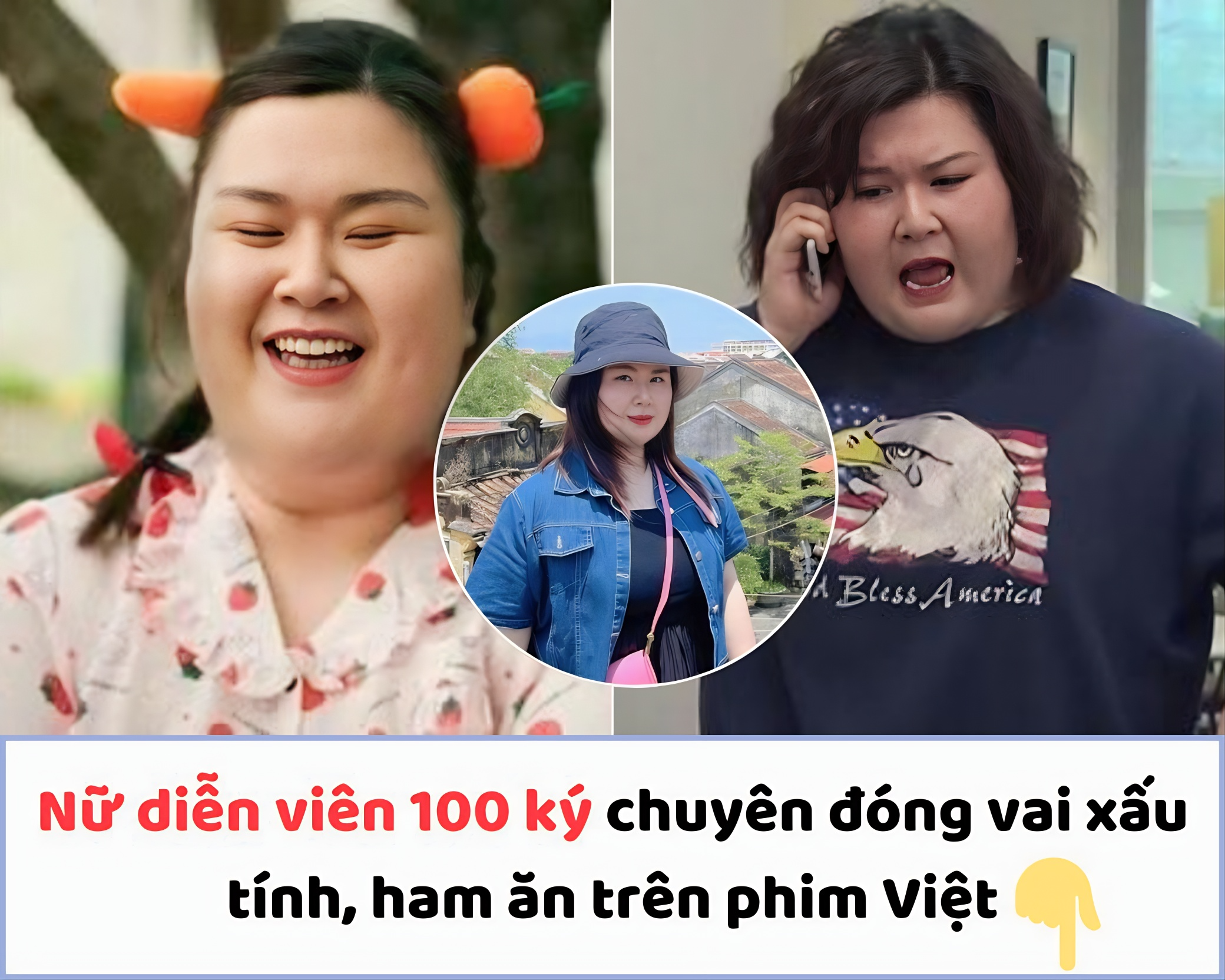 Nữ diễn viên 100 ký chuyên đóng vai xấu tính, ham ăn trên phim Việt