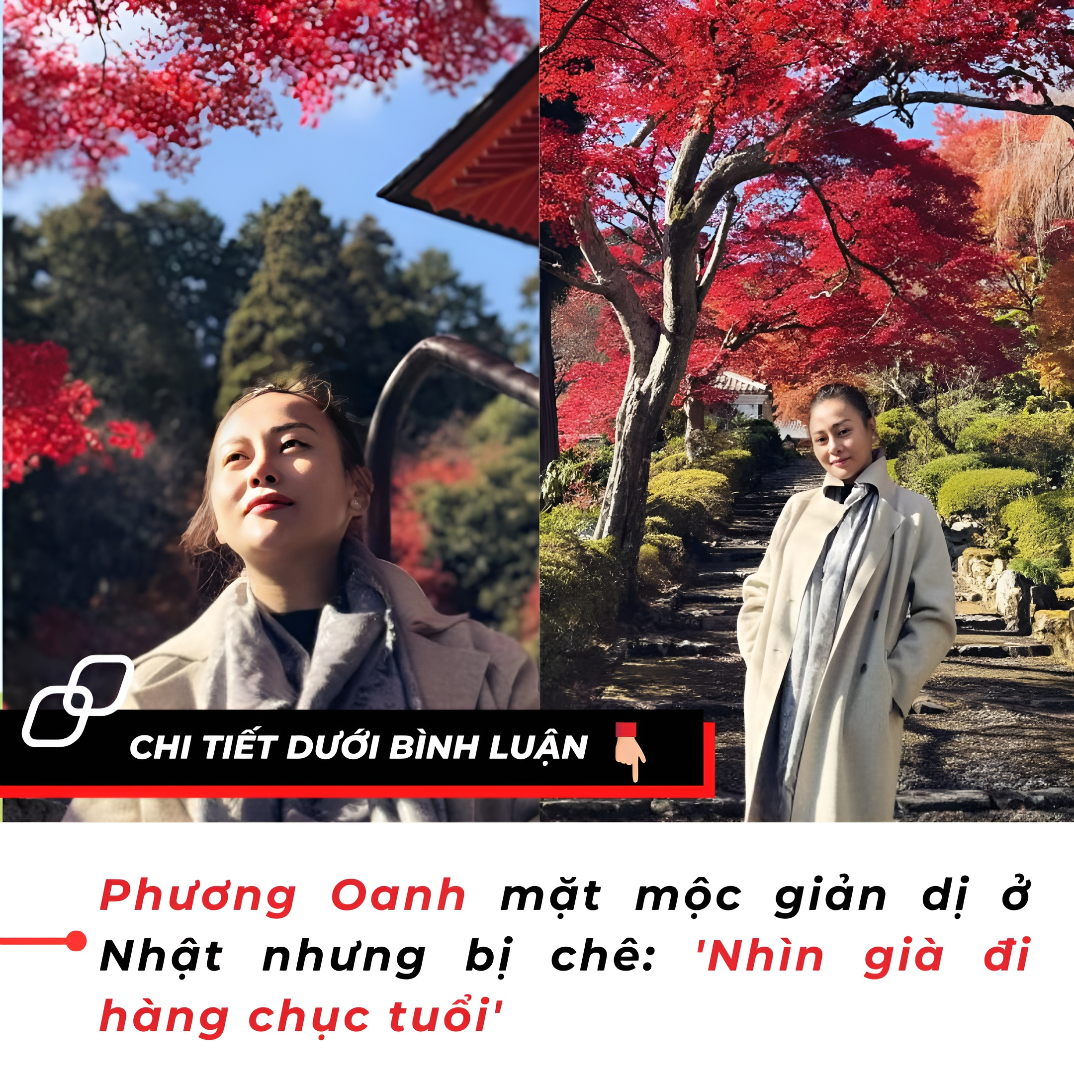 Phương Oanh mặt mộc giản dị ở Nhật nhưng bị chê: ‘Nhìn già đi hàng chục tuổi’