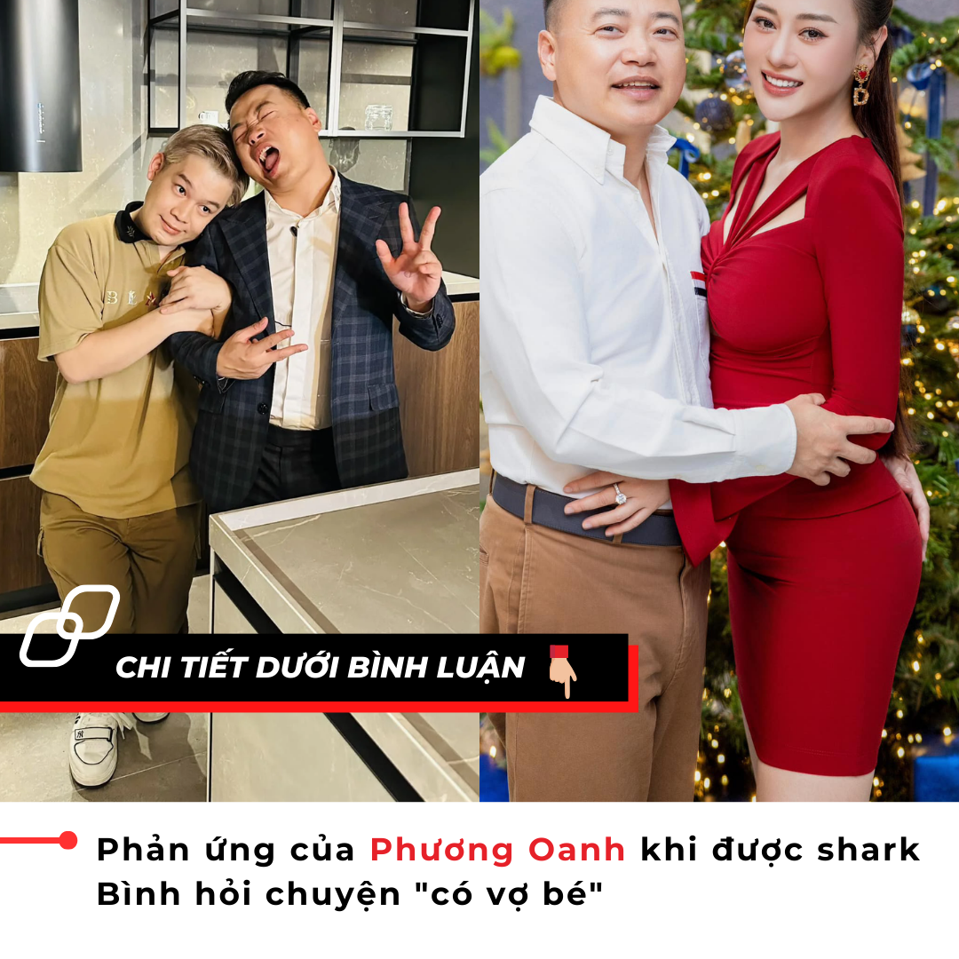 Phản ứng của Phương Oanh khi được shark Bình hỏi chuyện “có vợ bé”