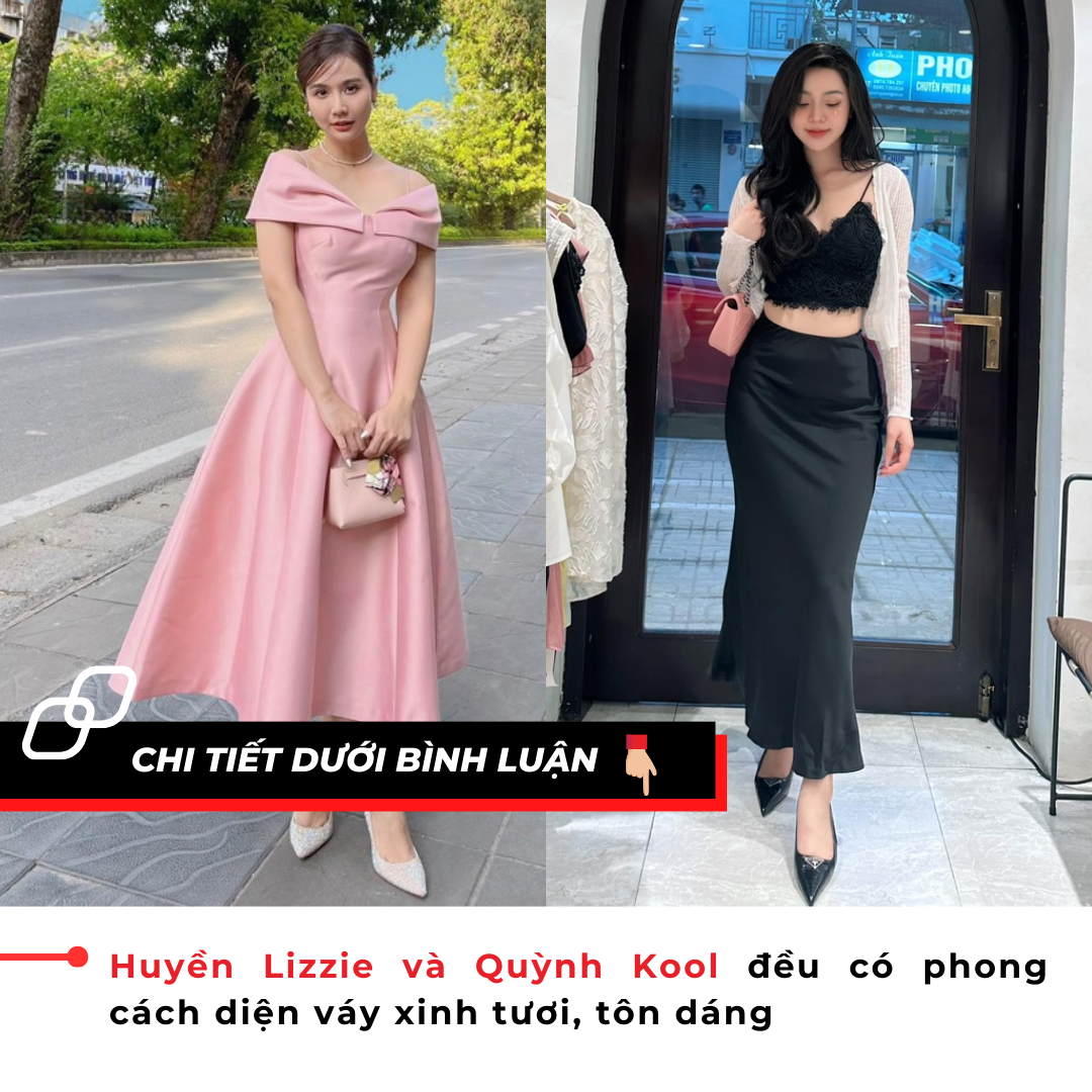 Huyền Lizzie và Quỳnh Kool đều có phong cách diện váy xinh tươi, tôn dáng