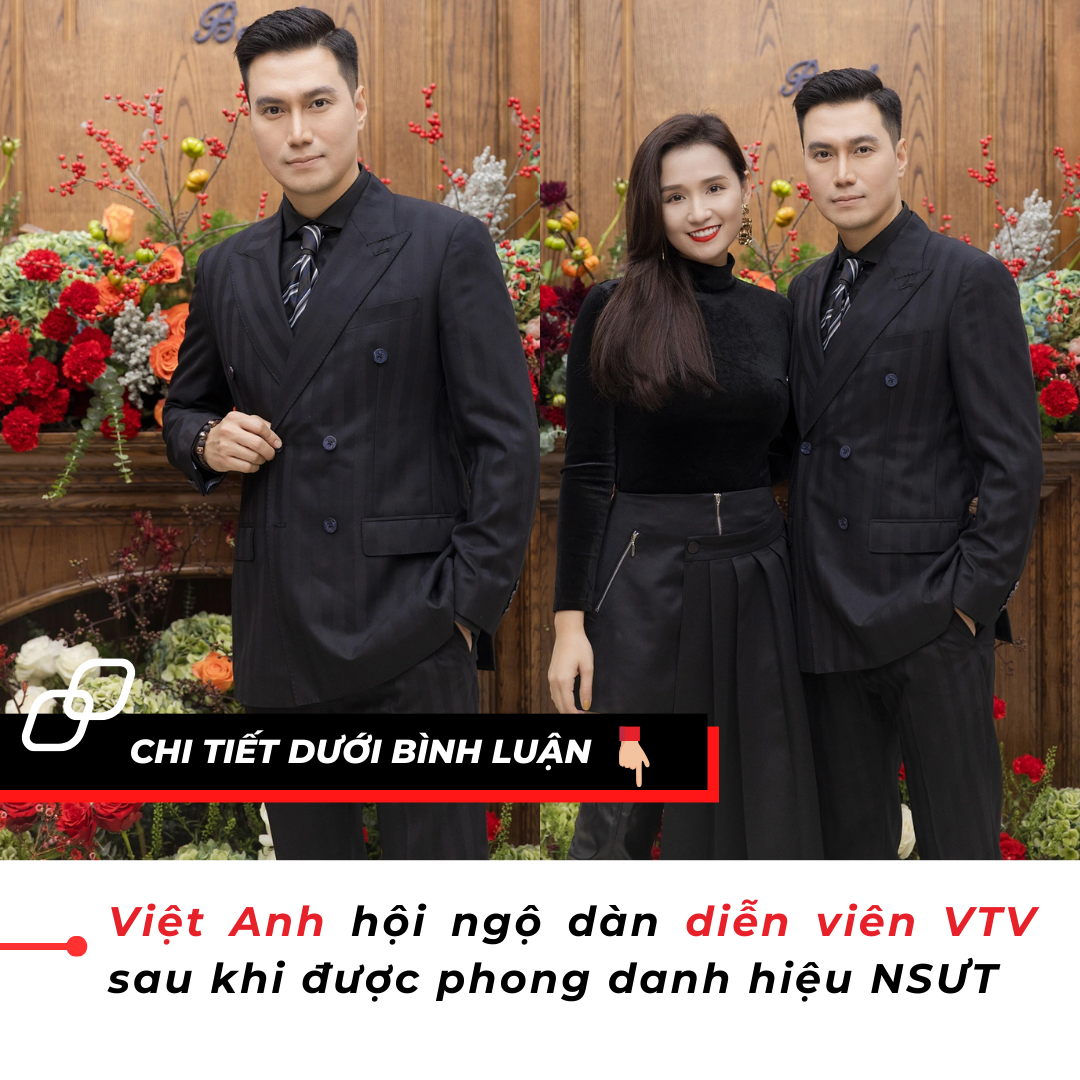 Việt Anh hội ngộ dàn diễn viên VTV sau khi được phong danh hiệu NSƯT