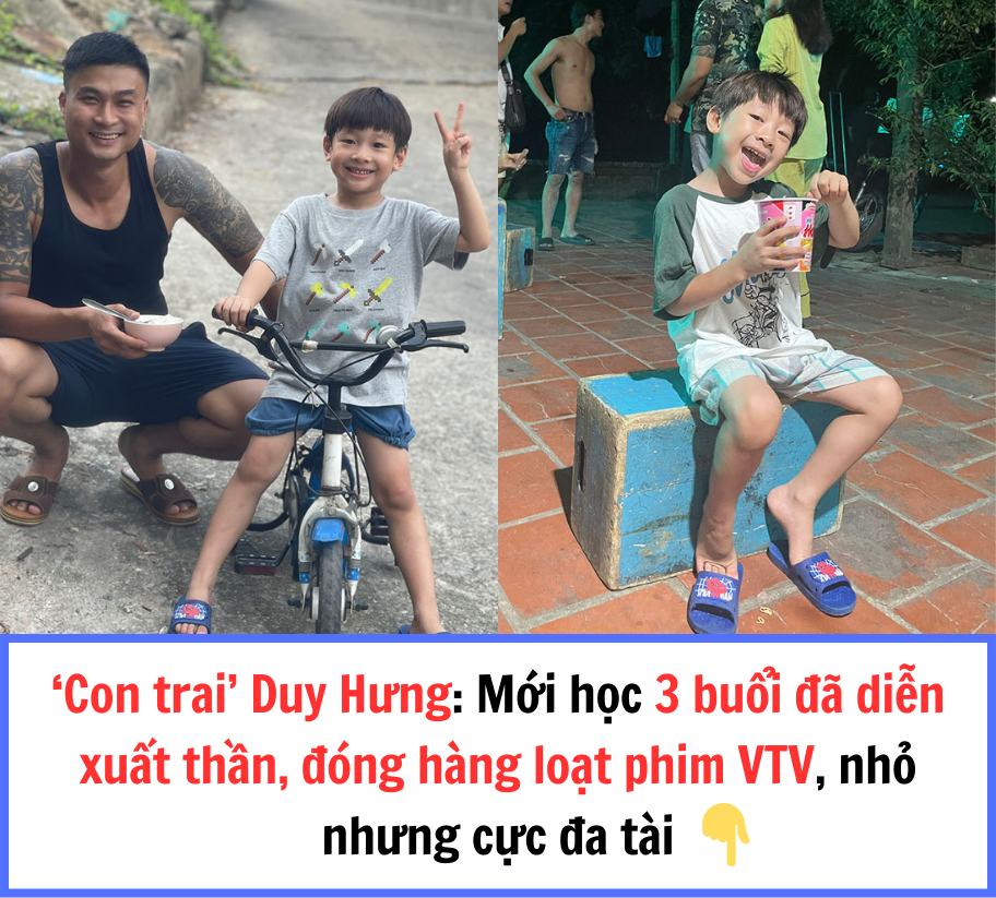 ‘Con trai’ Duy Hưng: Mới học 3 buổi đã diễn xuất thần, đóng hàng loạt phim VTV, nhỏ nhưng cực đa tài