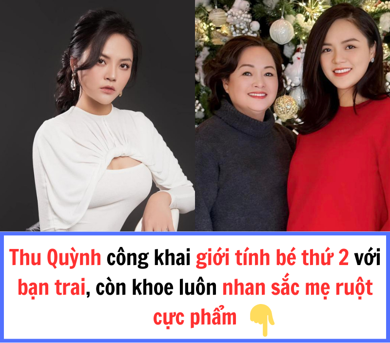 Thu Quỳnh công khai giới tính bé thứ 2 với bạn trai, còn khoe luôn nhan sắc mẹ ruột cực phẩm