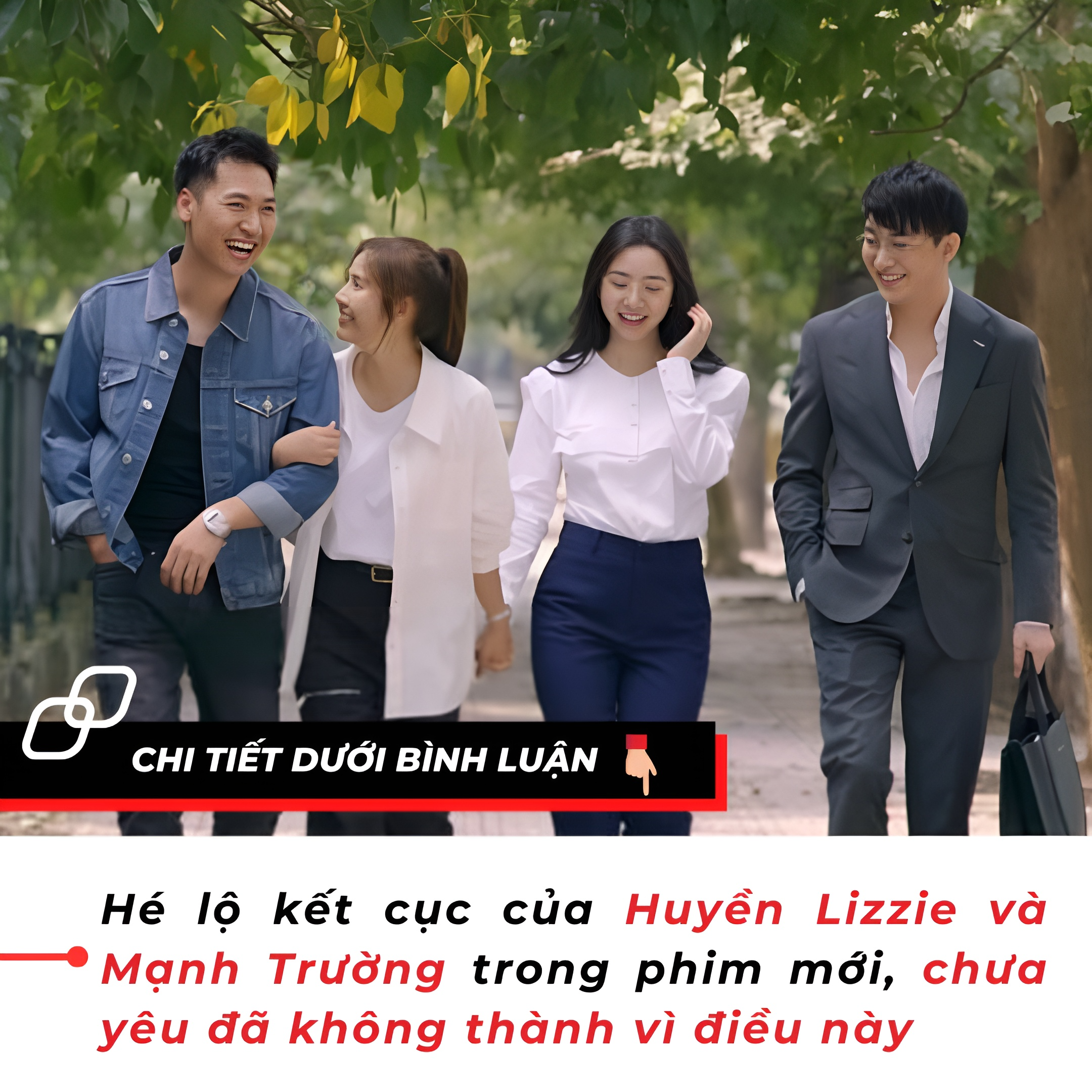 Hé lộ kết cục của Huyền Lizzie và Mạnh Trường trong phim mới, chưa yêu đã không thành vì điều này