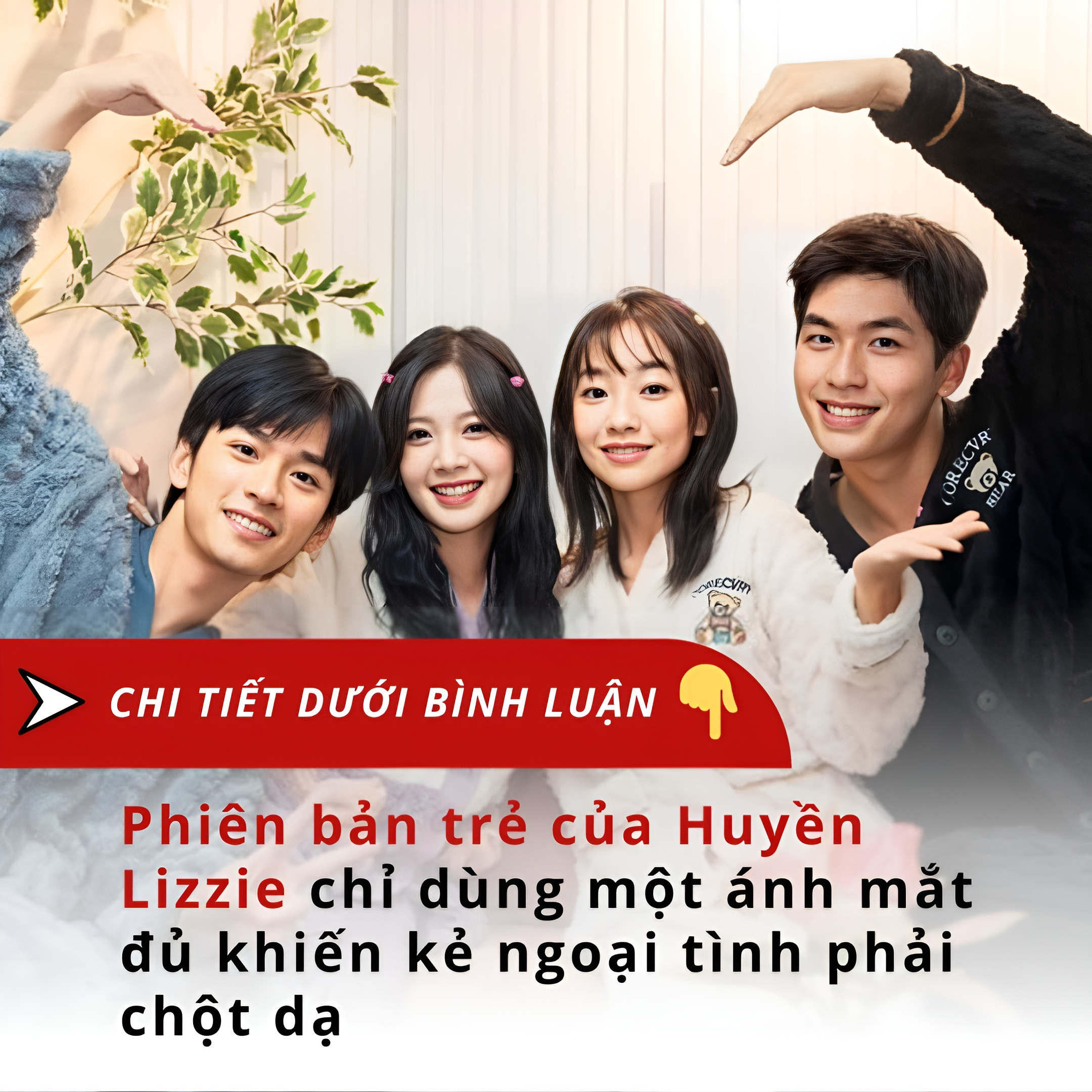 Phiên bản trẻ của Huyền Lizzie chỉ dùng một ánh mắt đủ khiến kẻ ngoại tình phải chột dạ