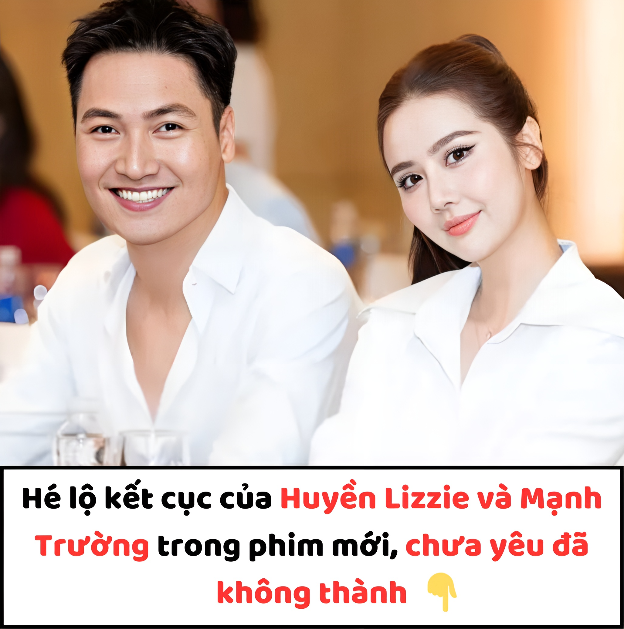 Hé lộ kết cục của Huyền Lizzie và Mạnh Trường trong phim mới, chưa yêu đã không thành vì điều này