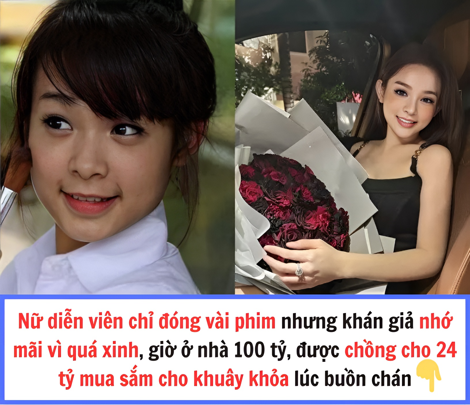 Nữ diễn viên chỉ đóng vài phim nhưng khán giả nhớ mãi vì quá xinh, giờ ở nhà 100 tỷ, được chồng cho 24 tỷ mua sắm cho khuây khỏa lúc buồn chán