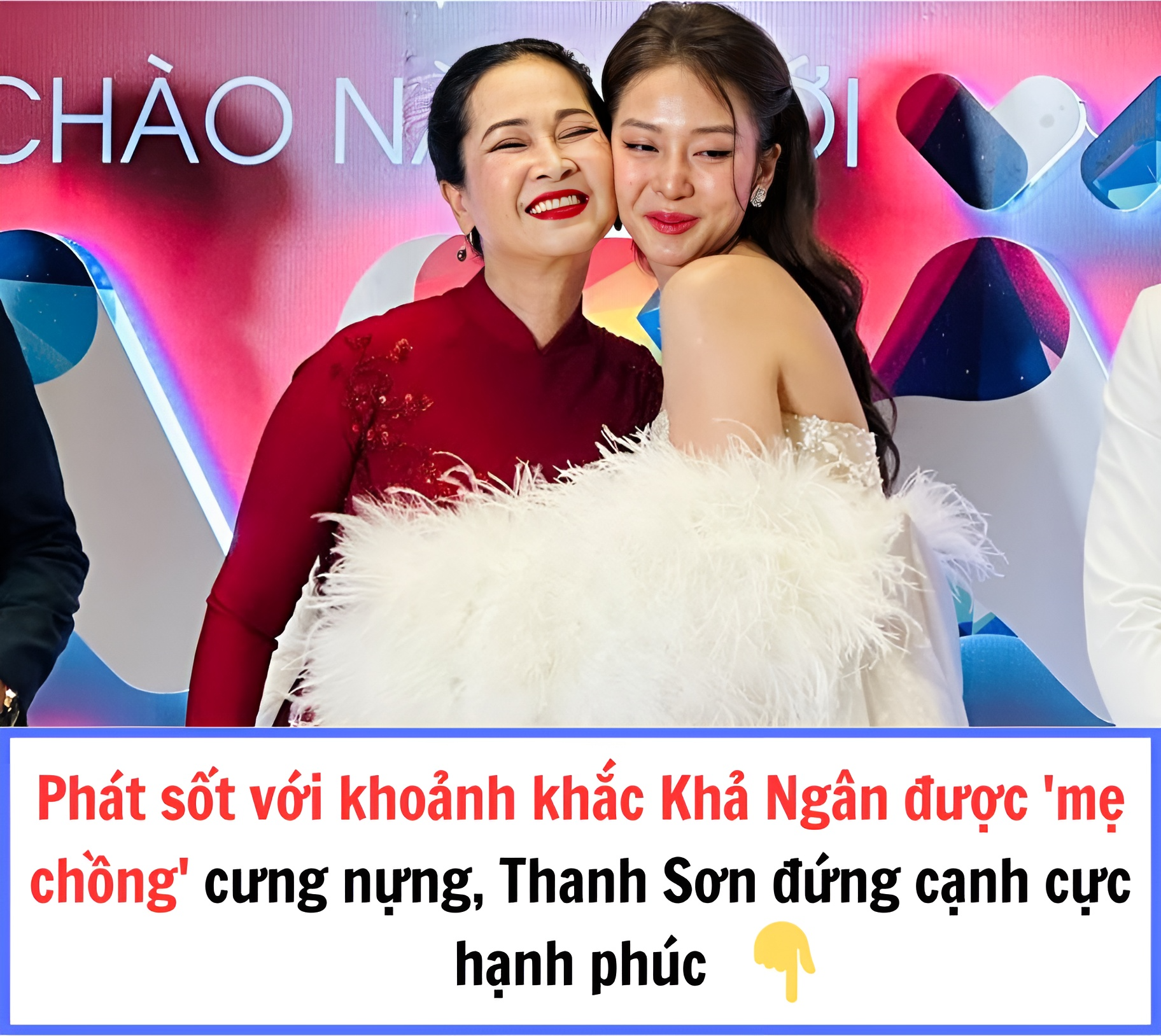 Phát sốt với khoảnh khắc Khả Ngân được ‘mẹ chồng’ cưng nựng, Thanh Sơn đứng cạnh cực hạnh phúc