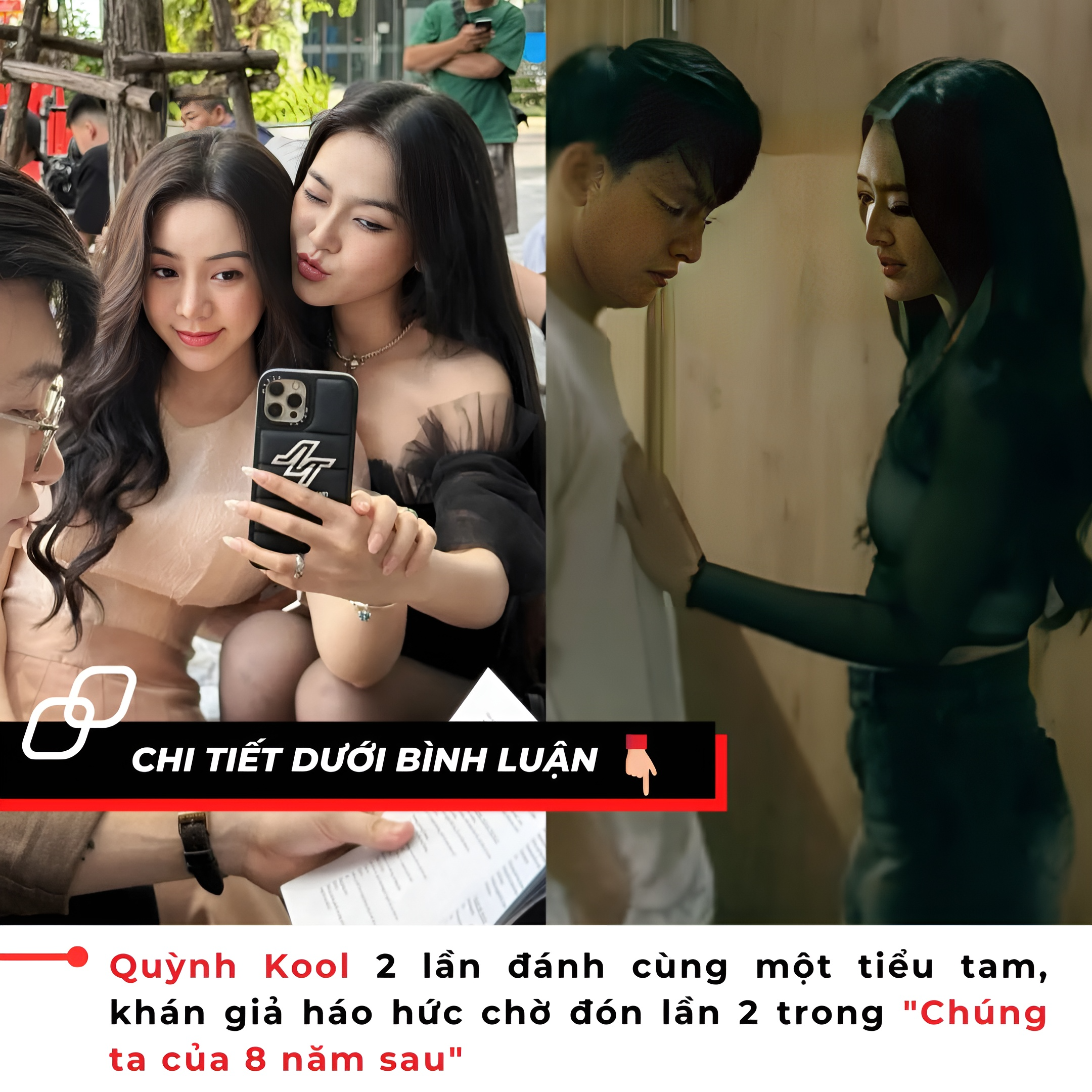 Quỳnh Kool 2 lần đánh cùng một tiểu tam, khán giả háo hức chờ đón lần 2 trong “Chúng ta của 8 năm sau”