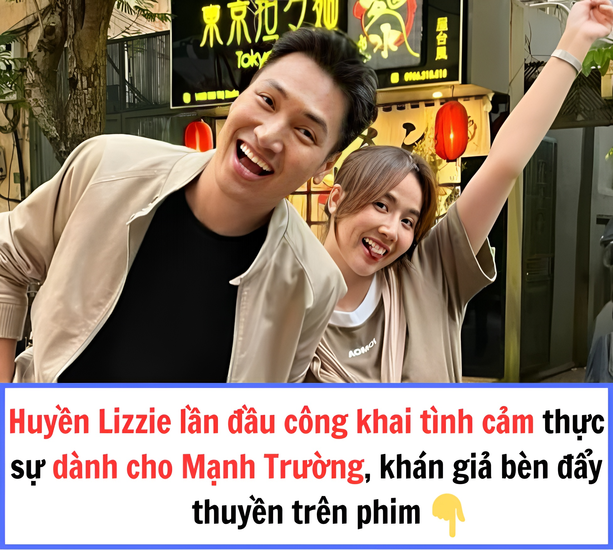 Huyền Lizzie lần đầu công khai tình cảm thực sự dành cho Mạnh Trường, khán giả bèn đẩy thuyền trên phim