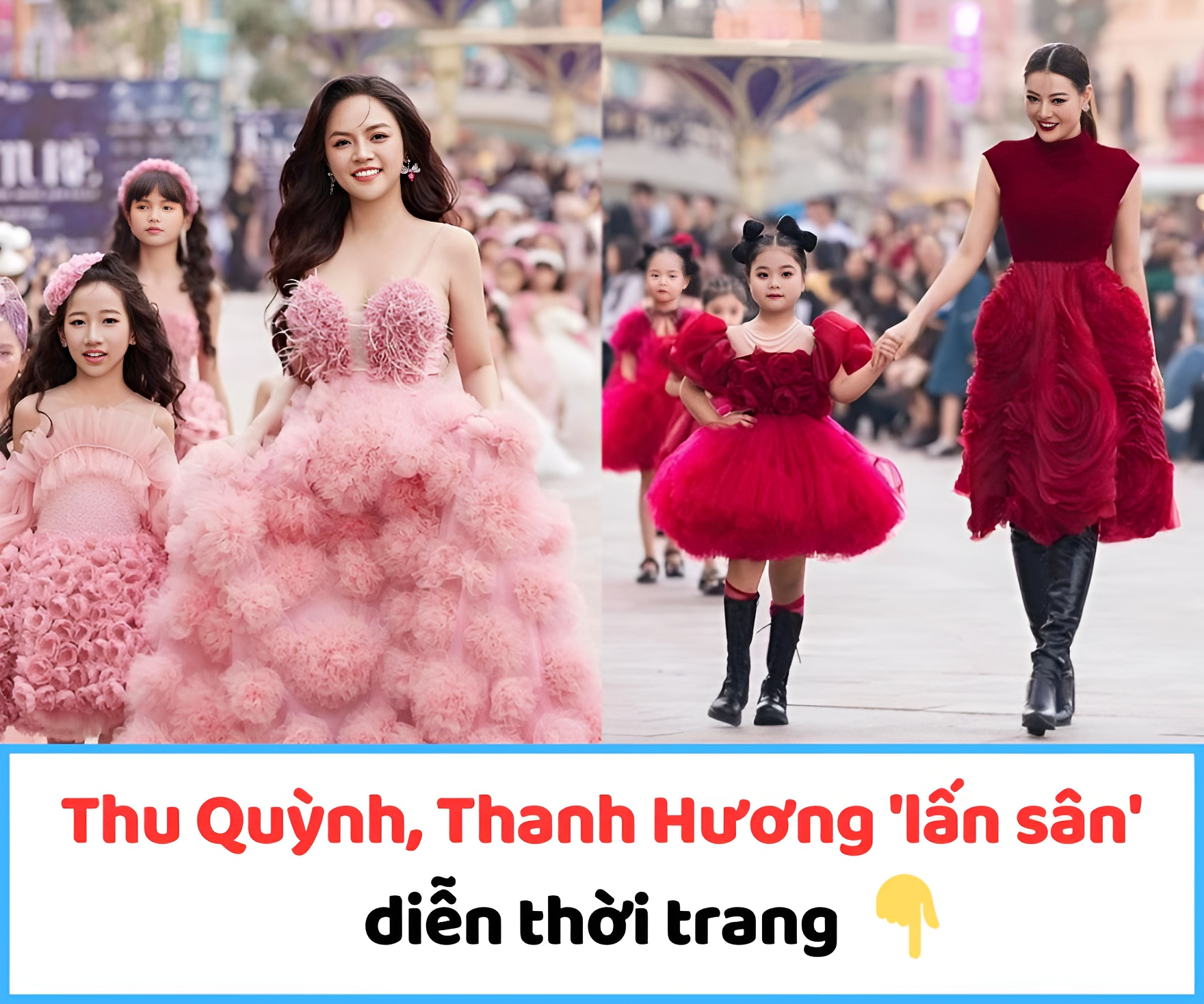 Thu Quỳnh, Thanh Hương ‘lấn sân’ diễn thời trang