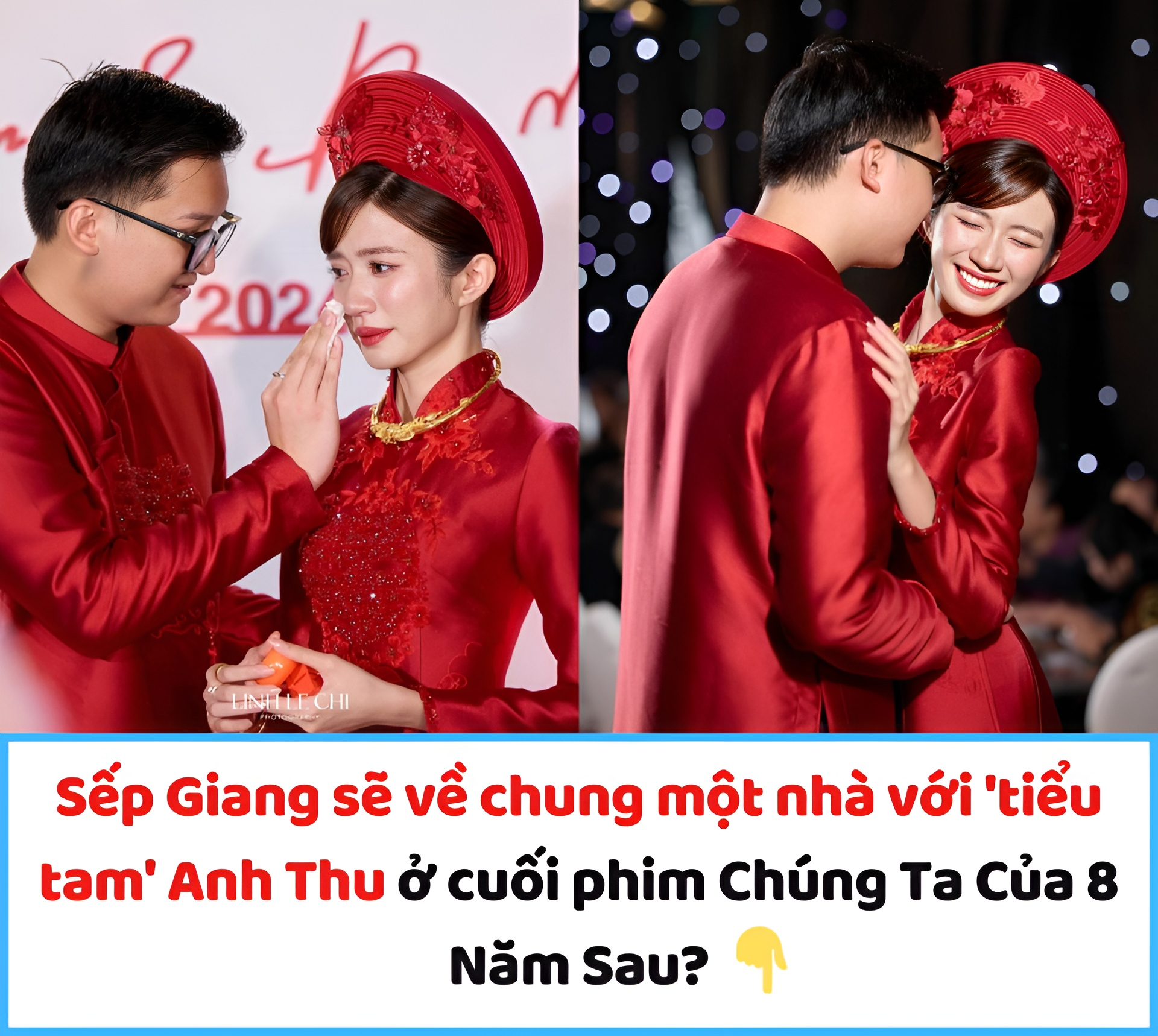 Lễ ăn hỏi diễn viên Ngọc Huyền và cháu trai NSƯT Chí Trung: Cô dâu khóc đỏ mắt khi bố mẹ trao hồi môn