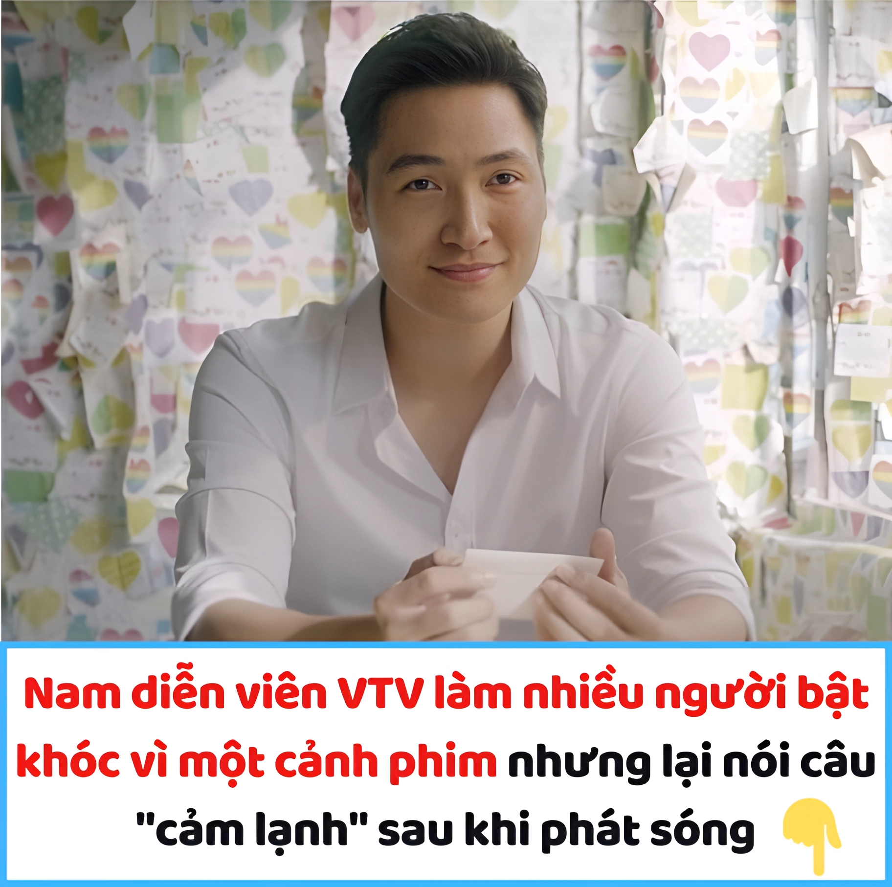 Nam diễn viên VTV làm nhiều người bật khóc vì một cảnh phim nhưng lại nói câu “cảm lạnh” sau khi phát sóng