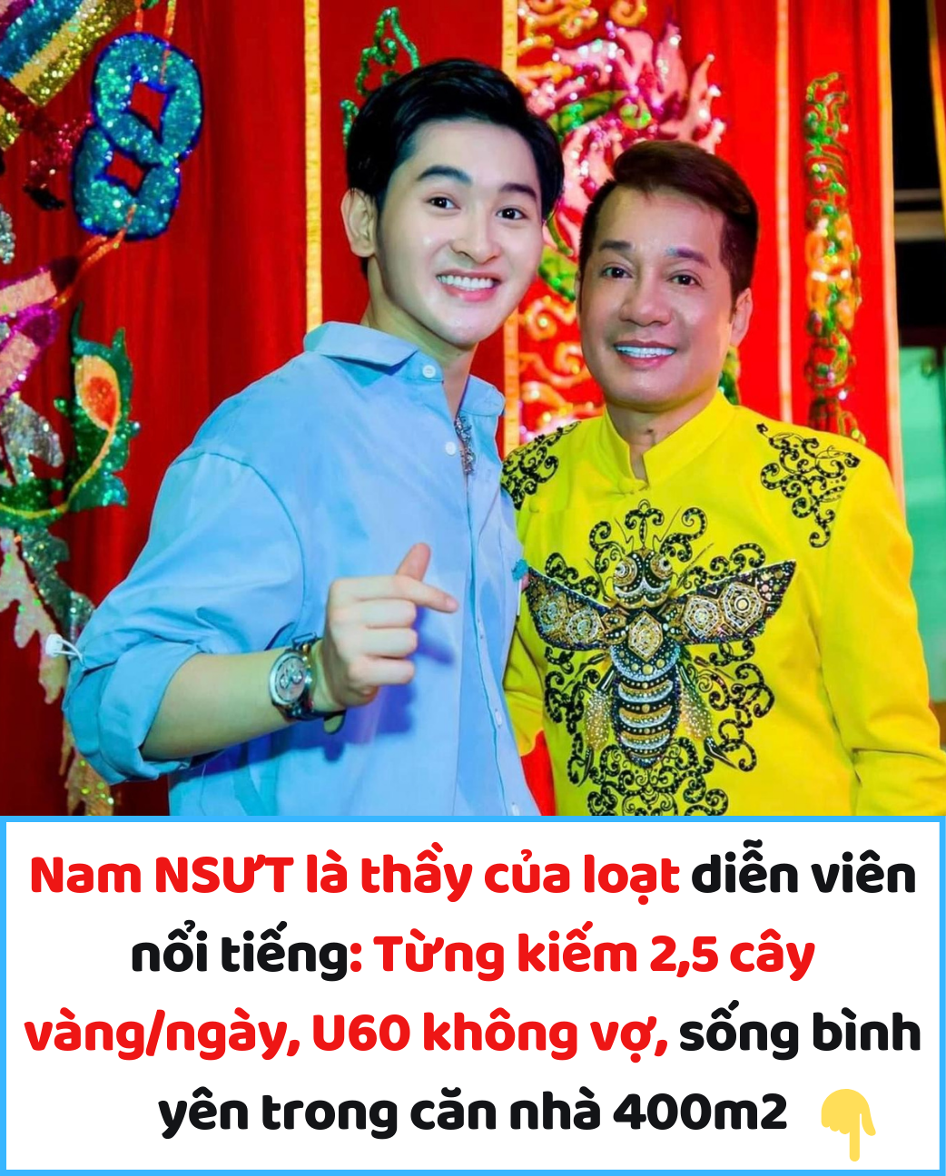 Nam NSƯT là thầy của loạt diễn viên Thuý Nga, Việt Hương: Từng kiếm 2,5 cây vàng/ngày, U60 không vợ, sống bình yên trong căn nhà 400m2