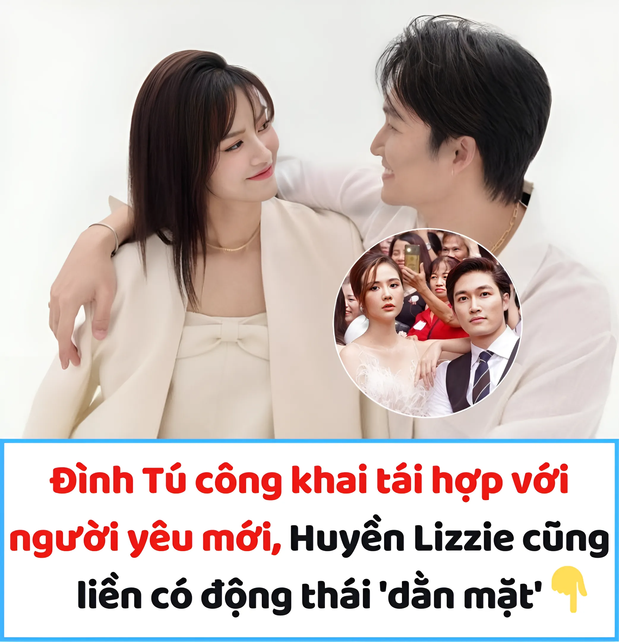 Đình Tú công khai tái hợp với người yêu mới, Huyền Lizzie cũng liền có động thái ‘dằn mặt’