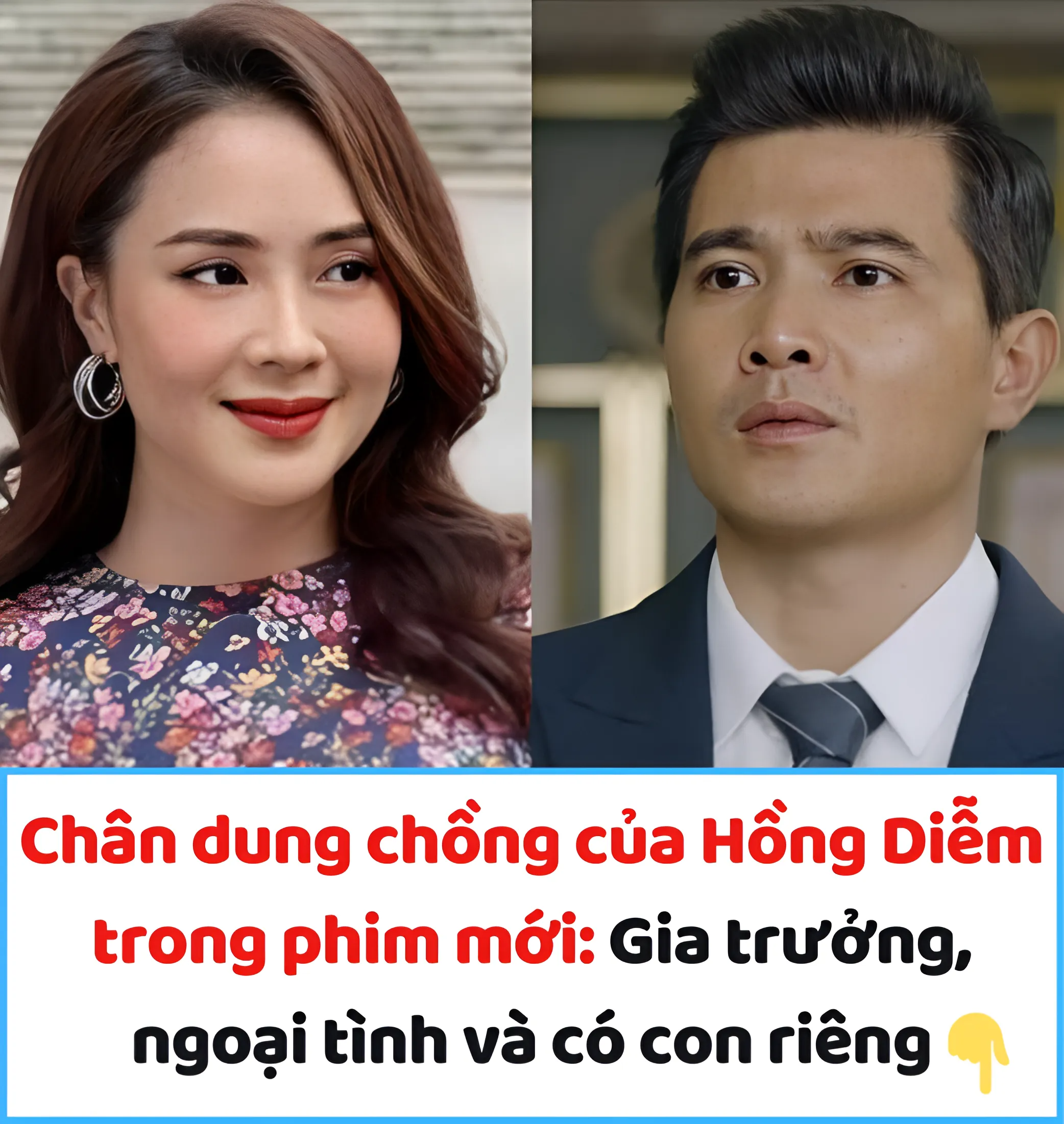 Chân dung chồng của Hồng Diễm trong phim mới: Gia trưởng, ngoại tình và có con riêng