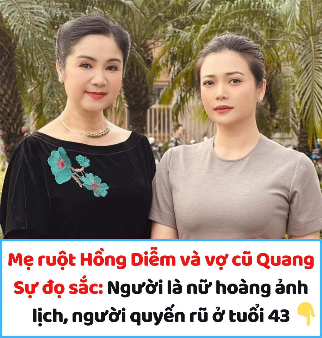 Mẹ ruột Hồng Diễm và vợ cũ Quang Sự đọ sắc: Người là nữ hoàng ảnh lịch, người quyến rũ ở tuổi 43